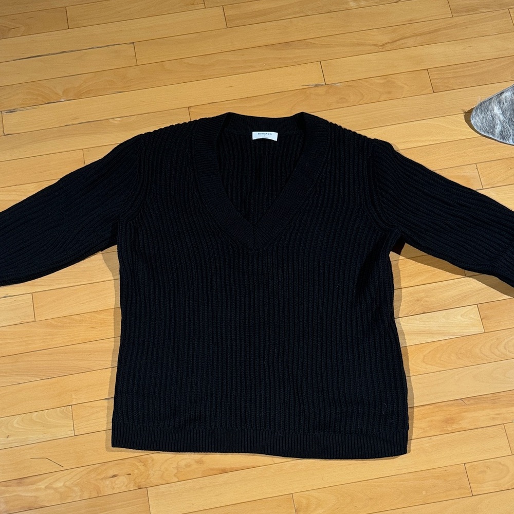 Babaton Black V-Neck Sweater